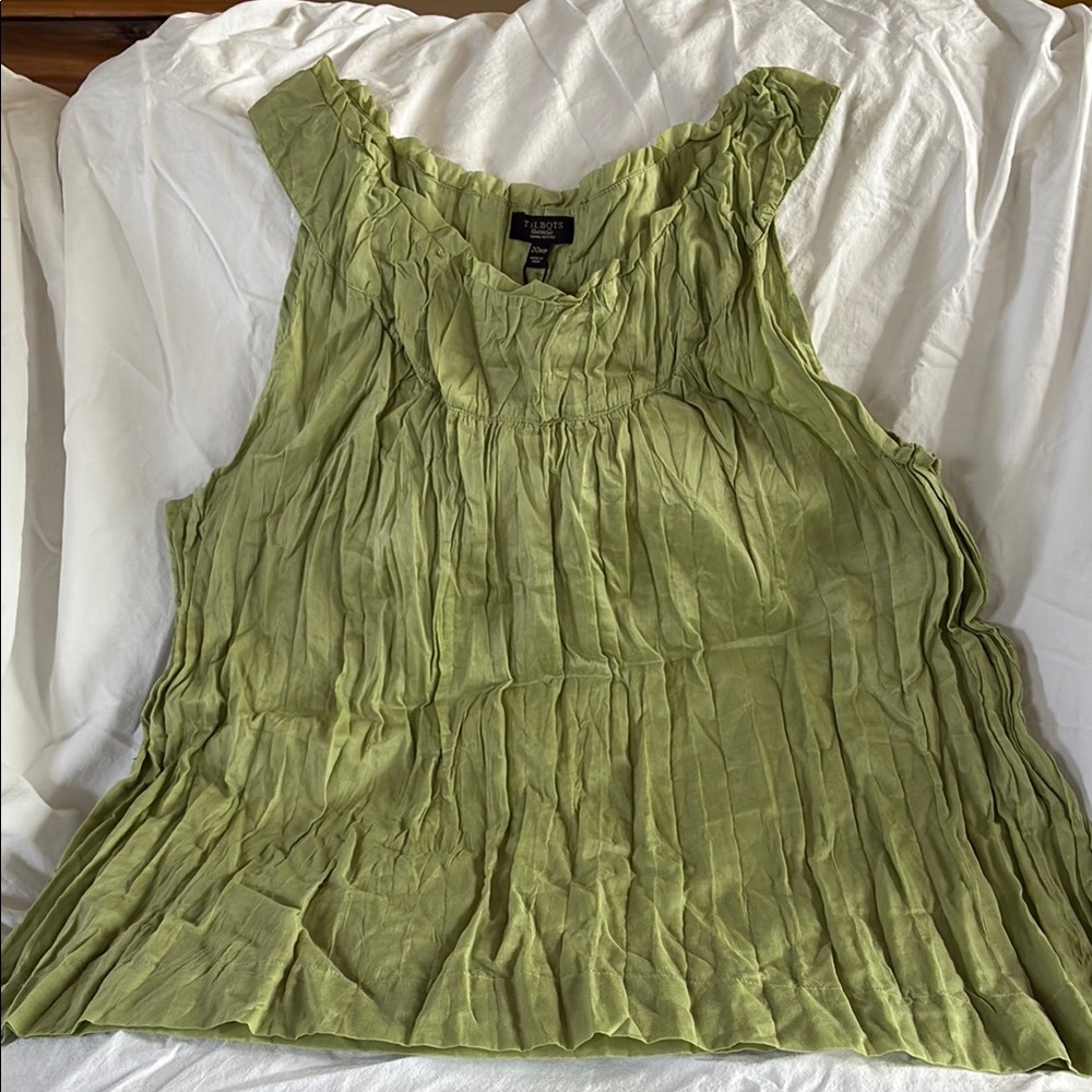 Talbots Green Sleeveless Top